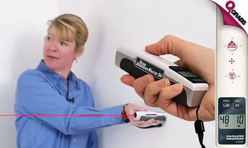 Ultrasonic Measuring Tool with Laser Aimer/Pointer!